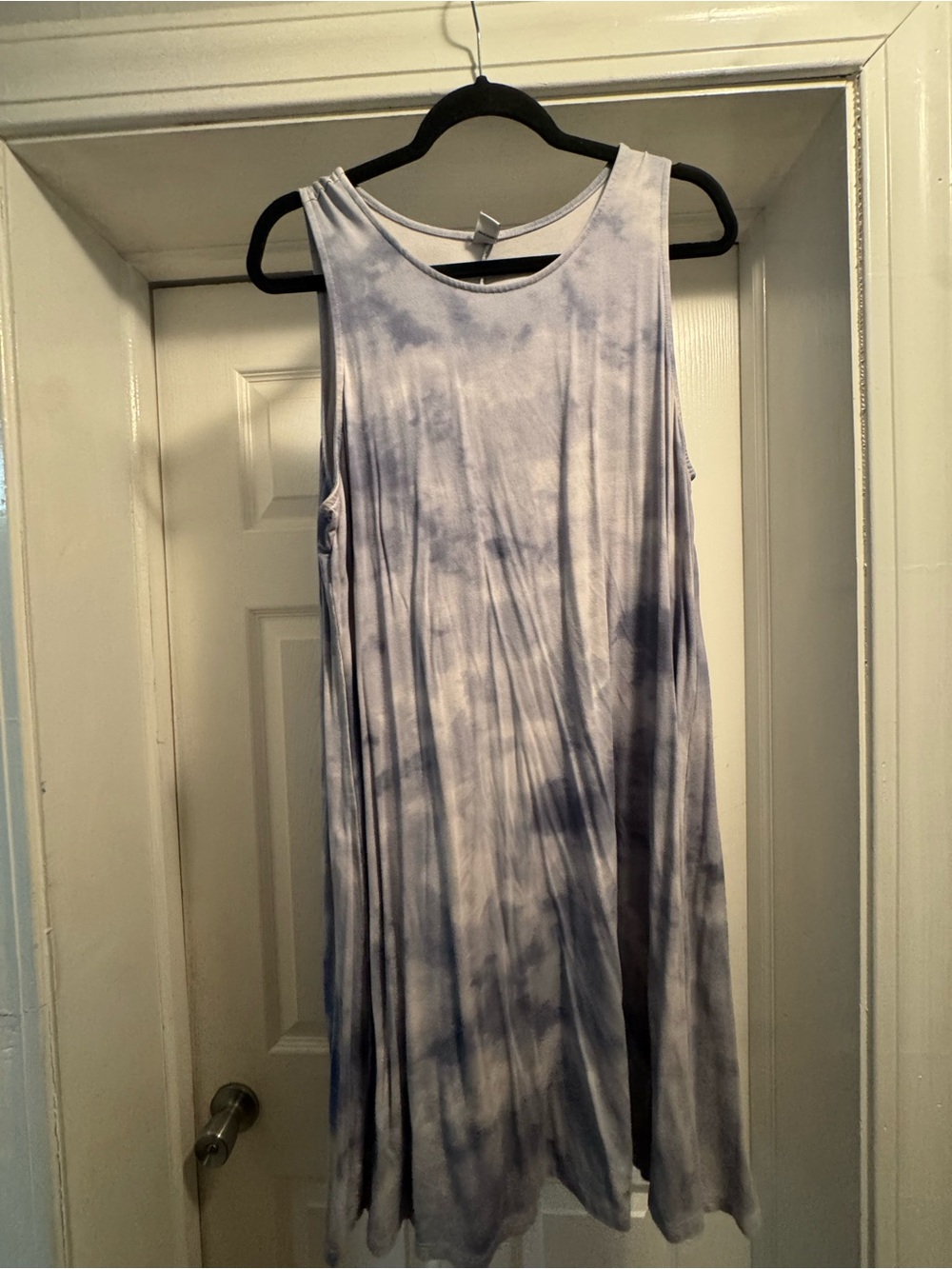Old Navy Blue and White Tie-Dye Mini Dress